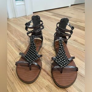 Women's Beaded Strappy Sandals